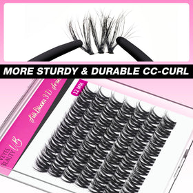 VEYESBEAUTY Lash Clusters 12mm showing individual lashes