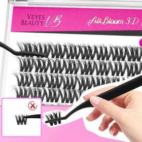 VEYESBEAUTY Lash Clusters 12mm side view