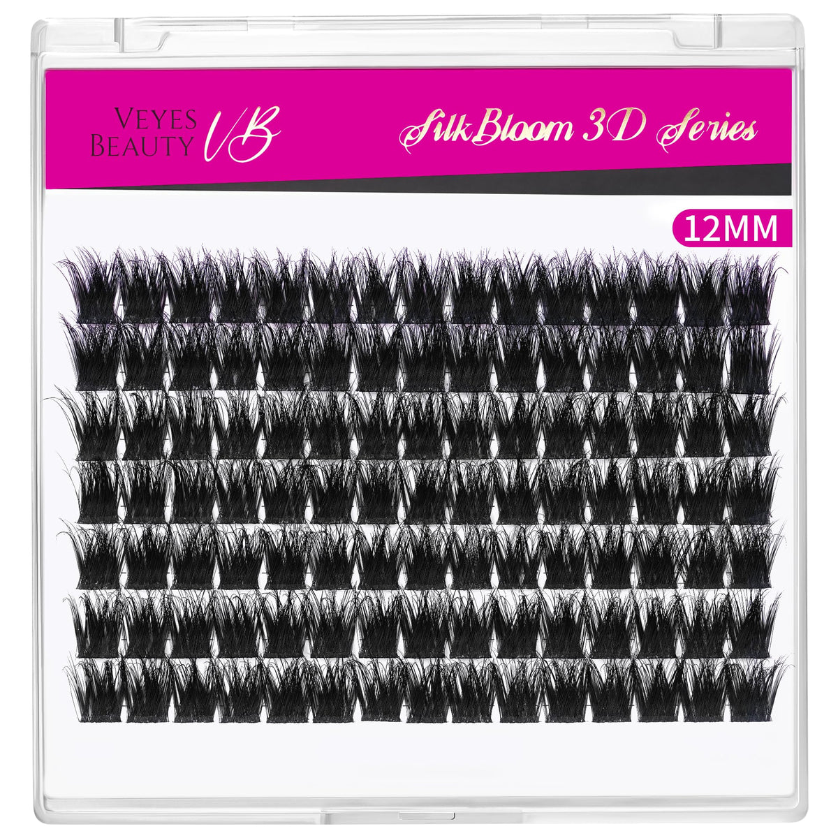 VEYESBEAUTY Lash Clusters 12mm with lash bond and sealer