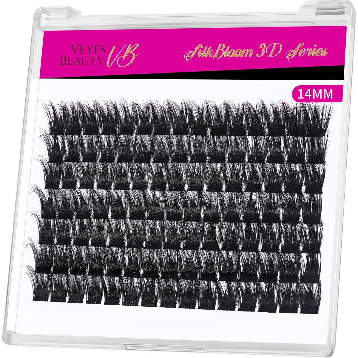 VEYESBEAUTY Lash Clusters 14mm front view