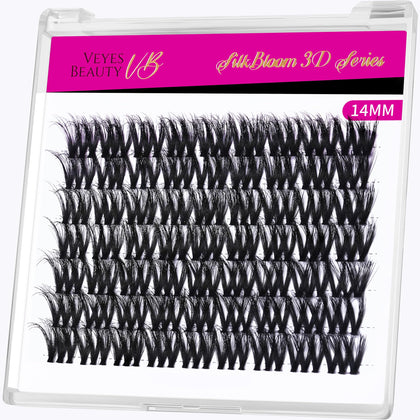VEYESBEAUTY Lash Clusters 14mm tray front view