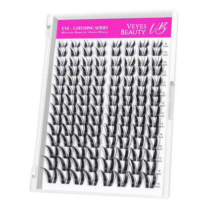 VEYESBEAUTY Lash Clusters 8-18mm front view