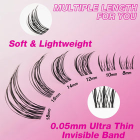 VEYESBEAUTY Lash Clusters 8-18mm mix tray