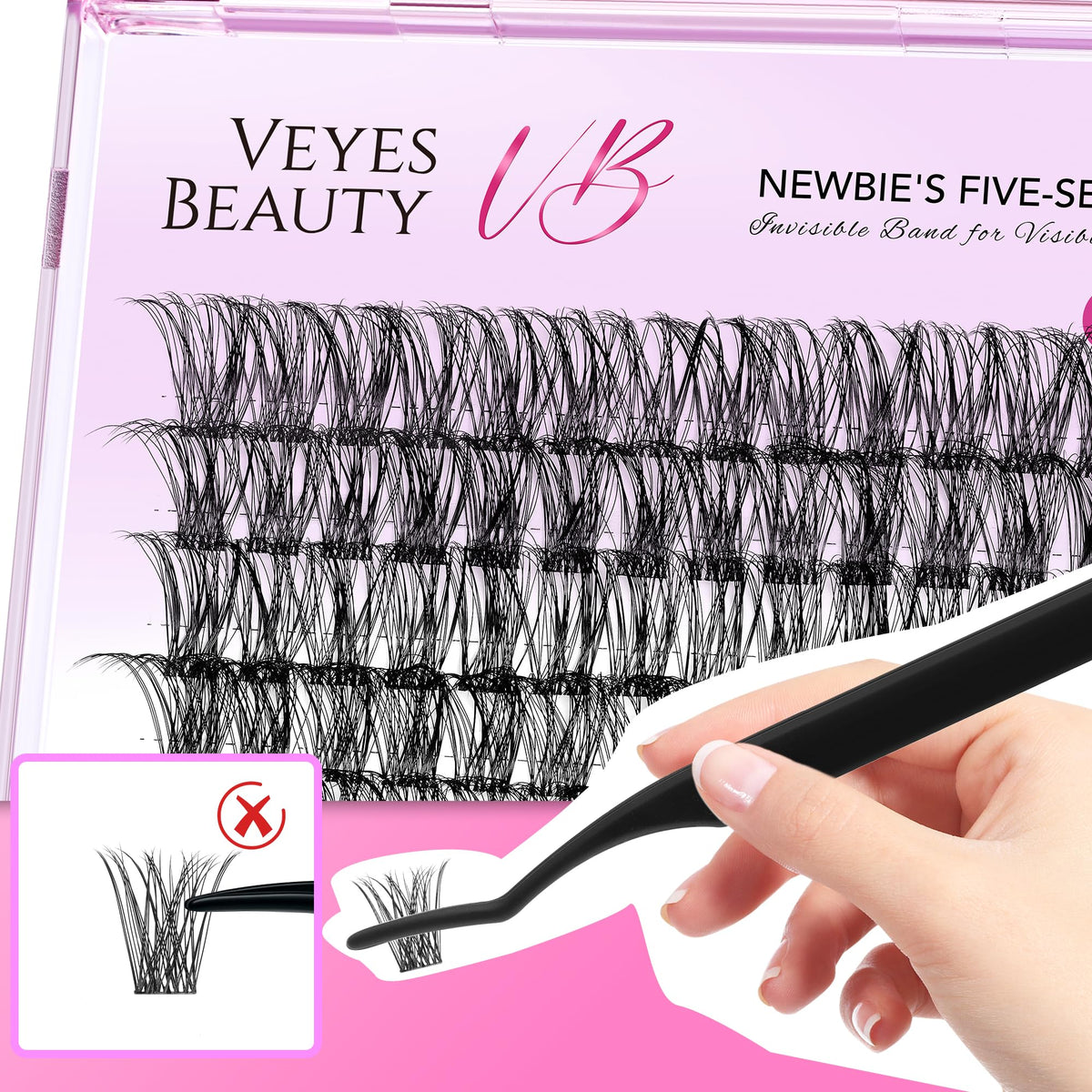 VEYESBEAUTY Lash Clusters application tools
