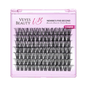 VEYESBEAUTY Lash Clusters display with lash bond and sealer