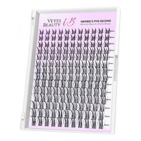 VEYESBEAUTY Lash Clusters Eyelash Extensions front view