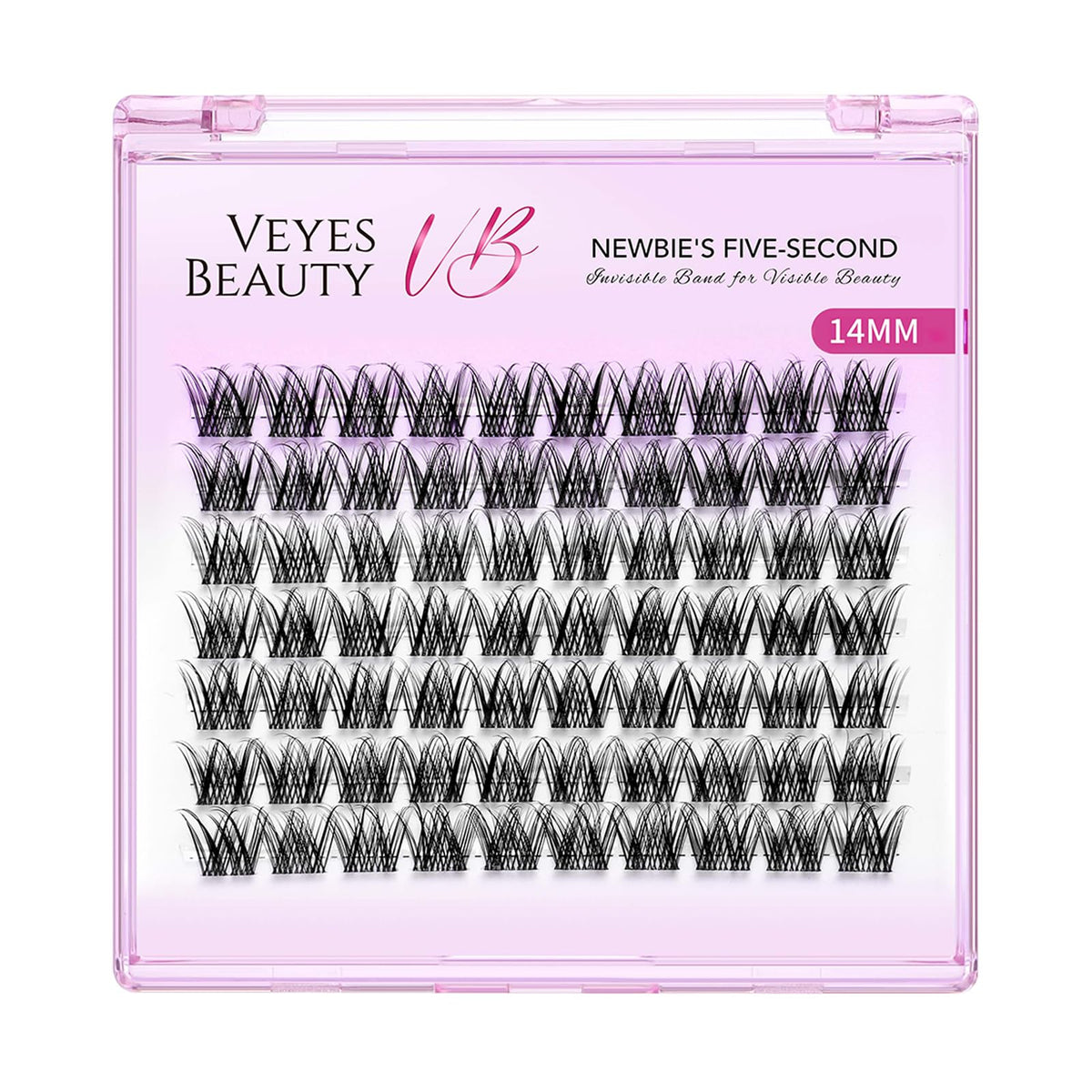 VEYESBEAUTY Lash Clusters in use during makeup application