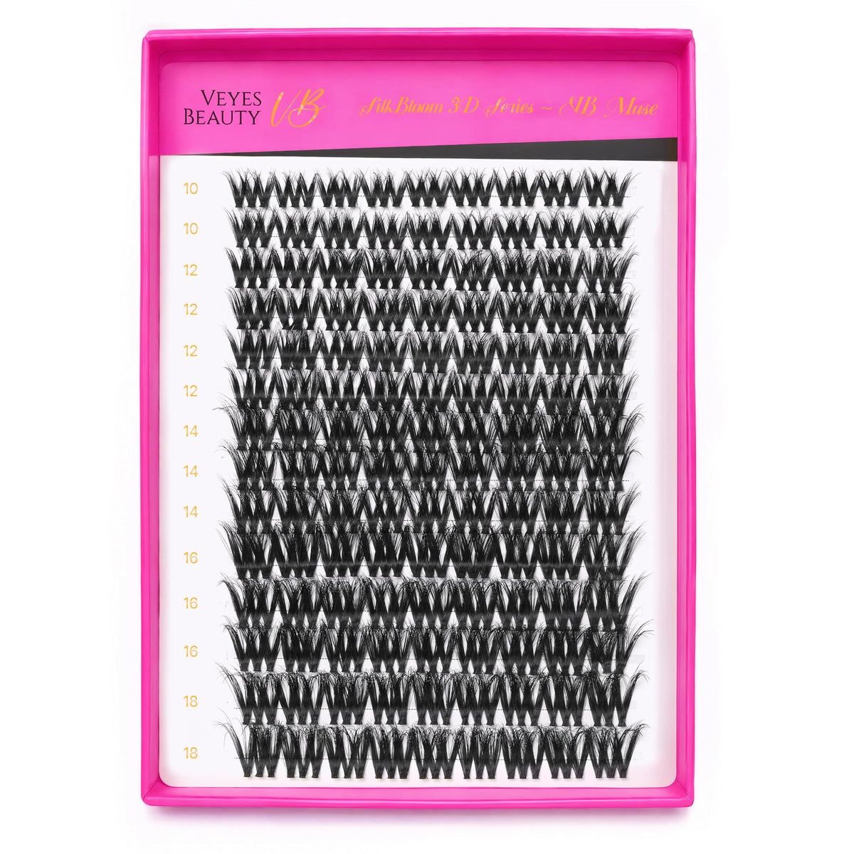 VEYESBEAUTY Lash Clusters in use for a beauty look