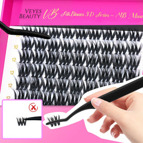 VEYESBEAUTY lash clusters kit contents overview