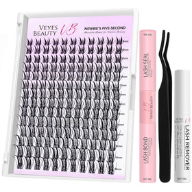 VEYESBEAUTY Lash Clusters Kit front view with packaging