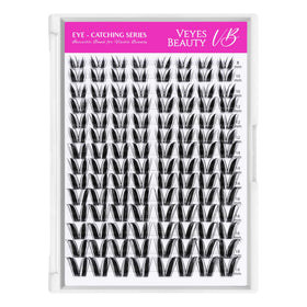 VEYESBEAUTY Lash Clusters Kit lifestyle shot with model