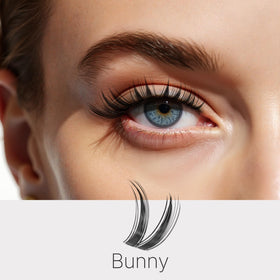 VEYESBEAUTY Lash Clusters Kit showcasing mixed lengths from 8-18mm
