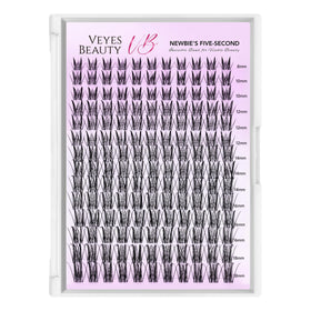 VEYESBEAUTY Lash Clusters Kit side view showcasing lash clusters
