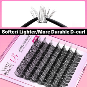 VEYESBEAUTY Lash Clusters tray with multiple clusters