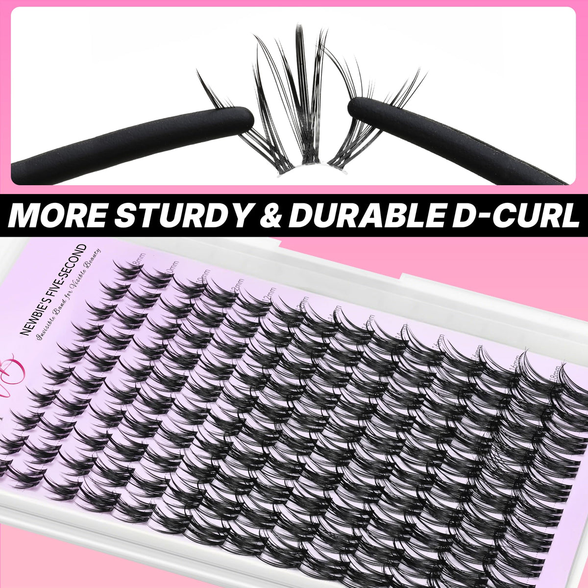 VEYESBEAUTY Lash Clusters with lash applicator tool