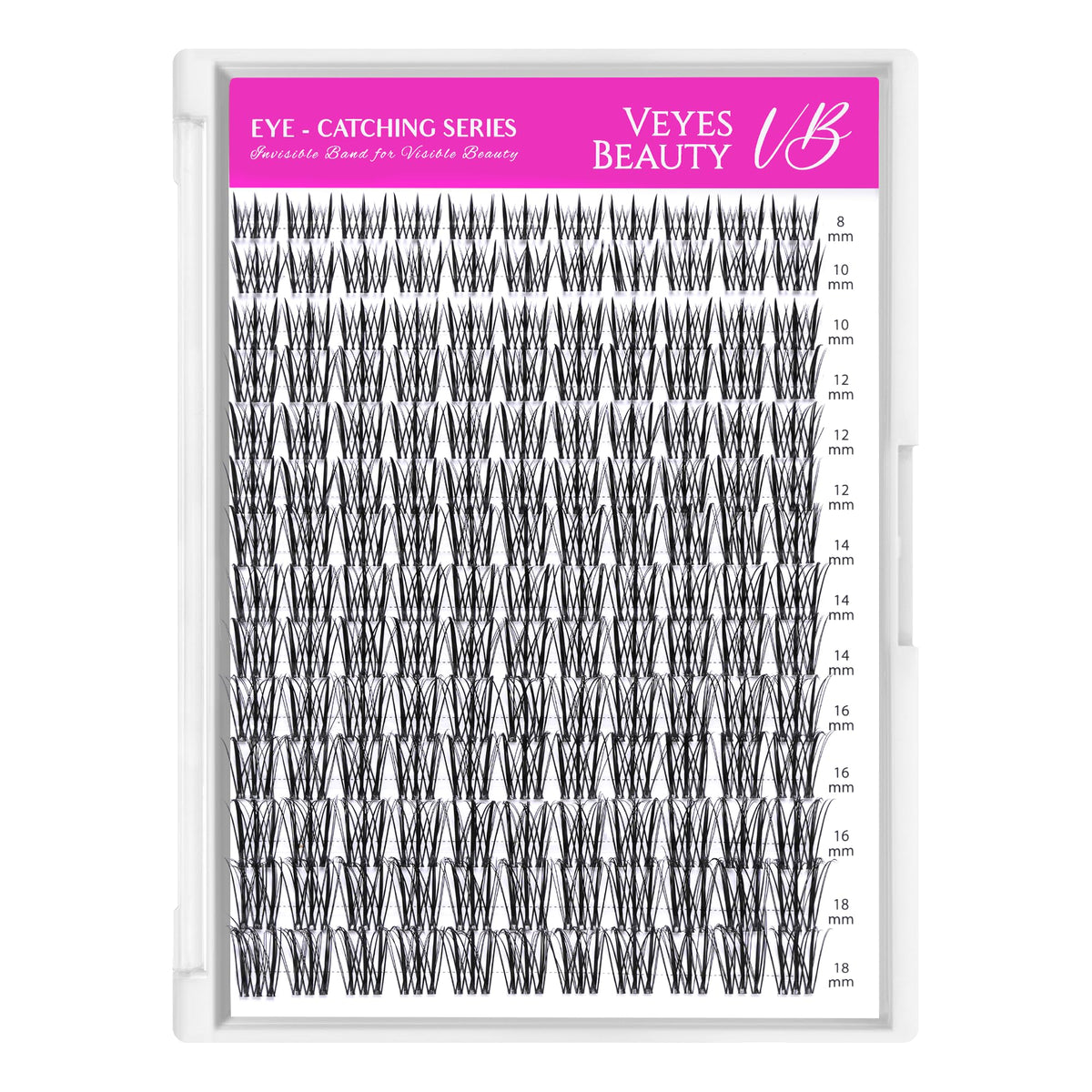 VEYESBEAUTY Lash Clusters with lash sealer and curler