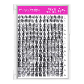 VEYESBEAUTY Lash Clusters with lash sealer and curler