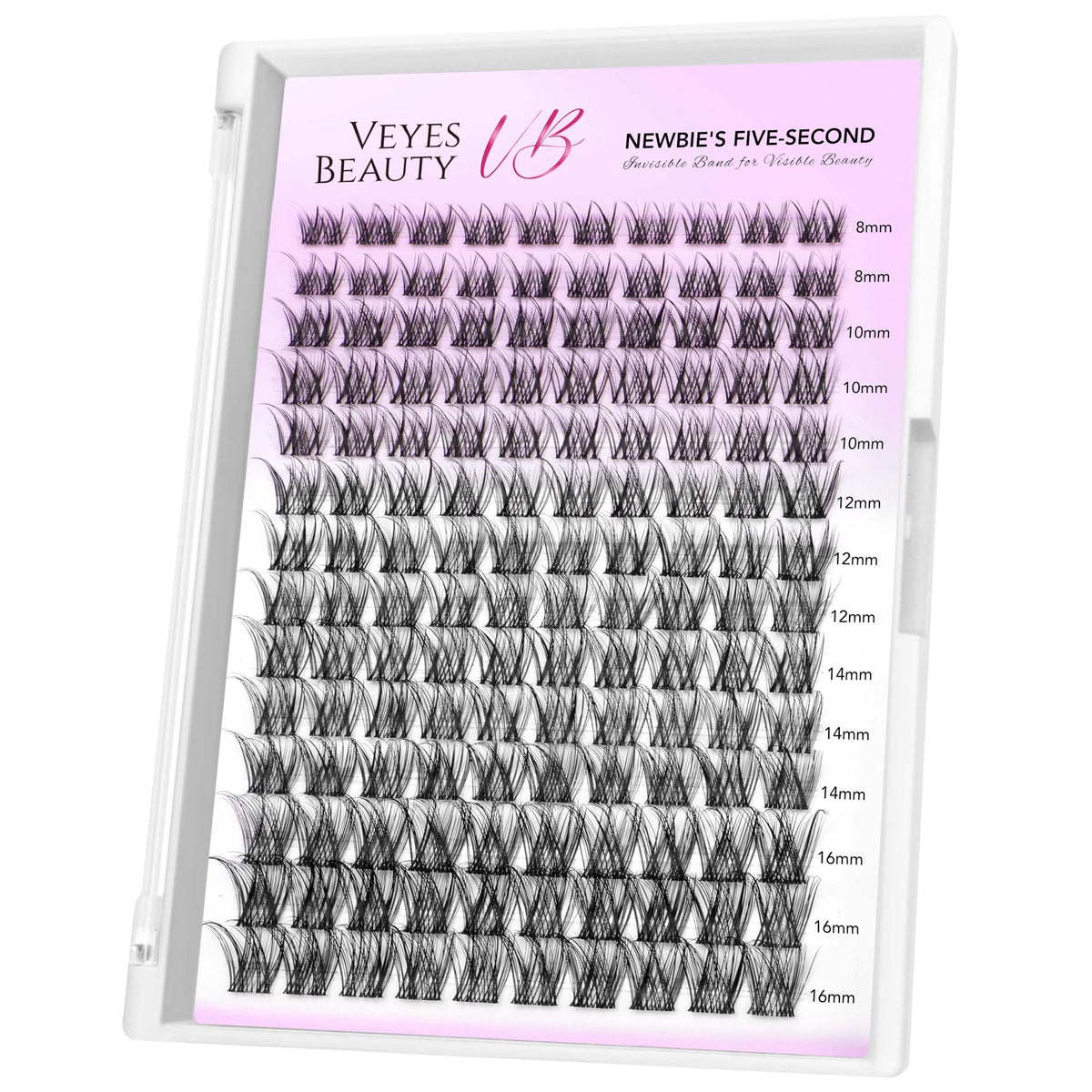 VEYESBEAUTY LuxeBold Lash Clusters 8-16mm front view