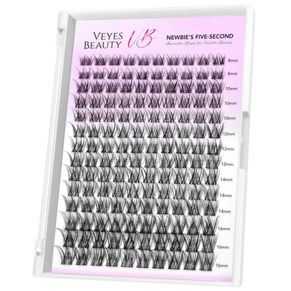 VEYESBEAUTY LuxeBold Lash Clusters 8-16mm front view