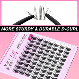 VEYESBEAUTY Manga Lash Clusters 12mm application process