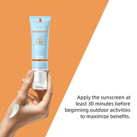 VGO Clear Face Sunscreen SPF 50 application on skin