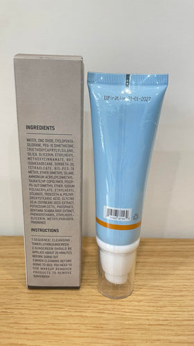 VGO Clear Face Sunscreen SPF 50 cap open showing product