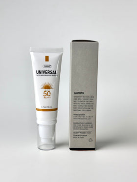 VGO Tinted Sunscreen SPF 50 in travel size packaging