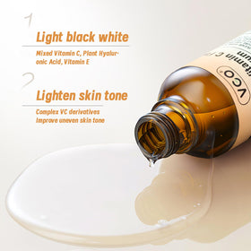 VGO Vitamin C Serum 60ml application on skin