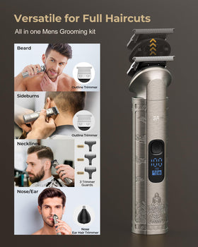 VGRPRO Hair Clippers Set with barber cape