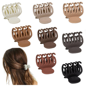 Viabty 8PCS Small Claw Clips in assorted warm colours