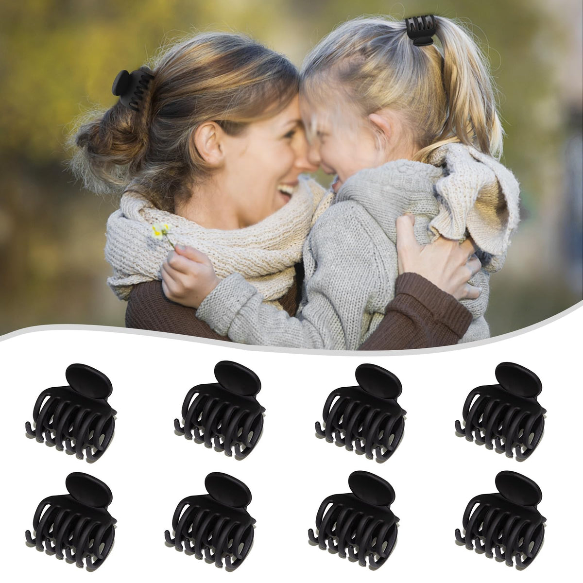 Viabty small hair claw clips in a gift box for special occasions