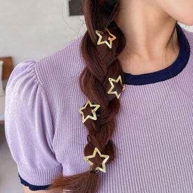 VIBILIA Star Hair Clip in use on a hairstyle