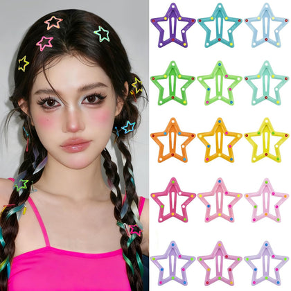 VIBILIA Star Hair Clips multicolour pack front view