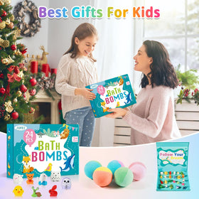 Vibrant colours of JOFEI bath bombs for kids