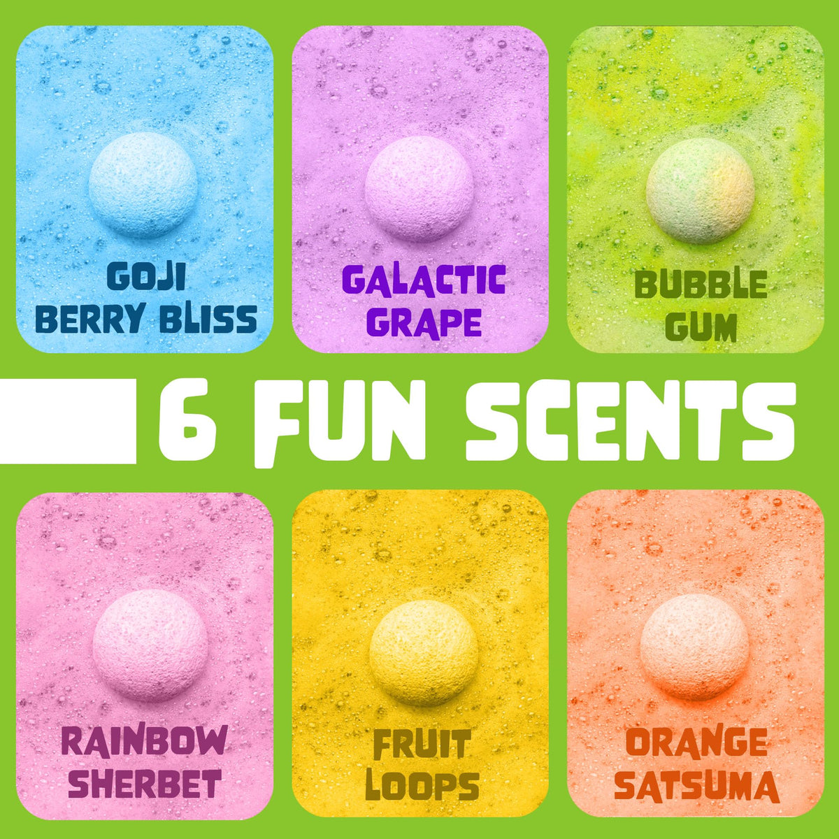 Vibrant slime revealed from a Two Sisters Bubble Bomb