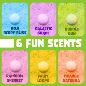 Vibrant slime revealed from a Two Sisters Bubble Bomb