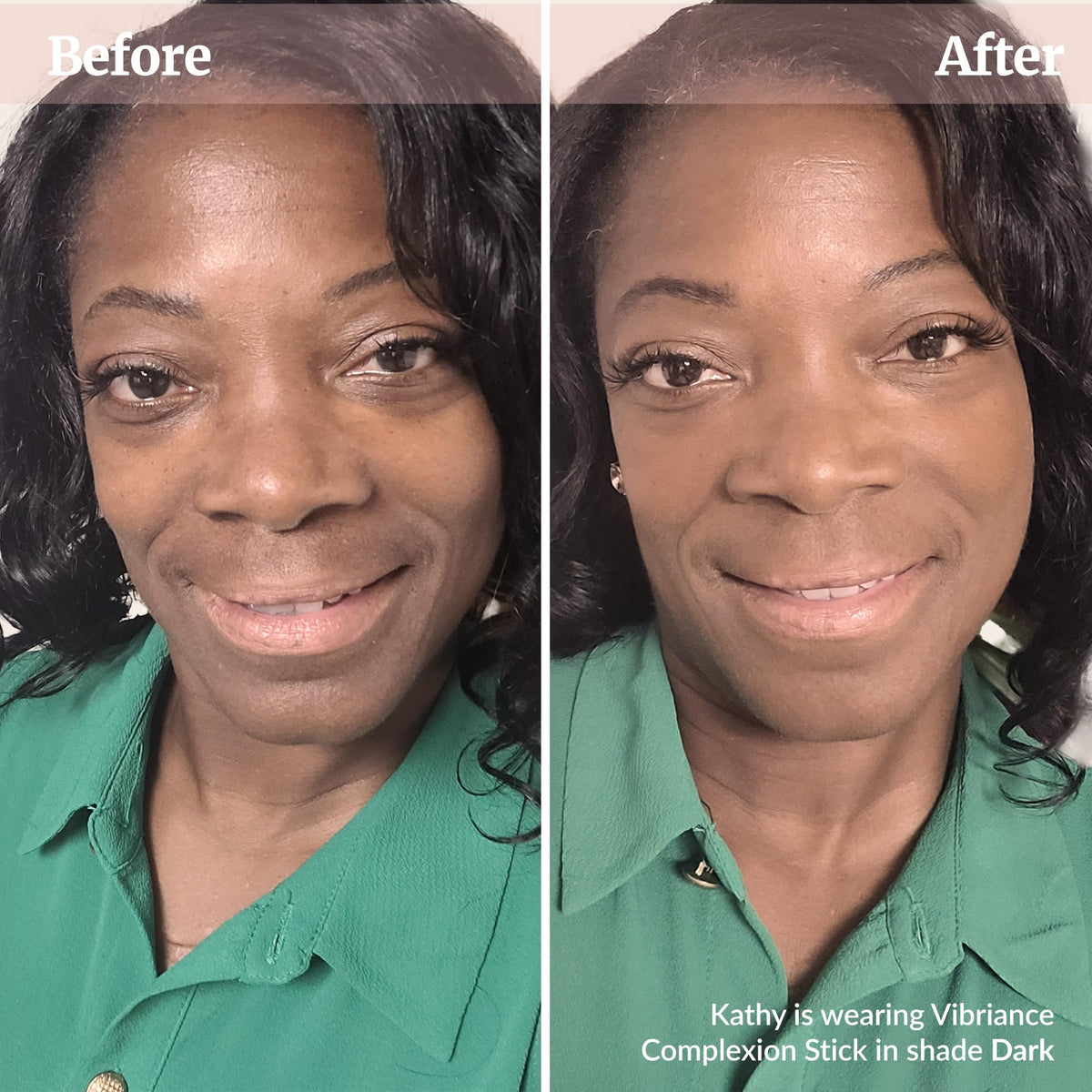 Vibriance Complexion Stick Foundation Deep / Dark side view