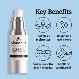 Vibriance Super C Serum applied on skin