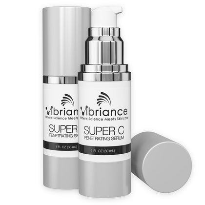 Vibriance Super C Serum front view with packaging