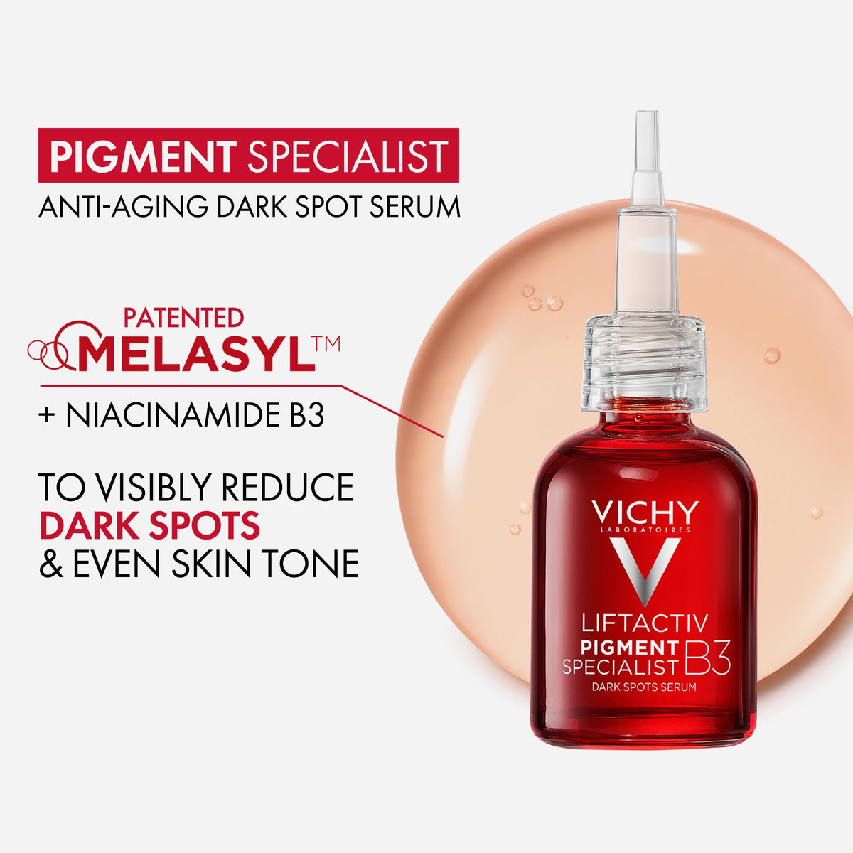 VICHY LiftActiv B3 Dark Spot Serum dropper close-up