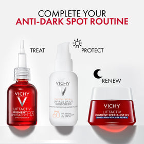VICHY LiftActiv B3 Dark Spot Serum with other skincare products