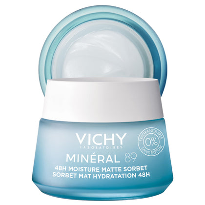 VICHY Minéral 89 Matte Sorbet Gel Face Moisturizer front view