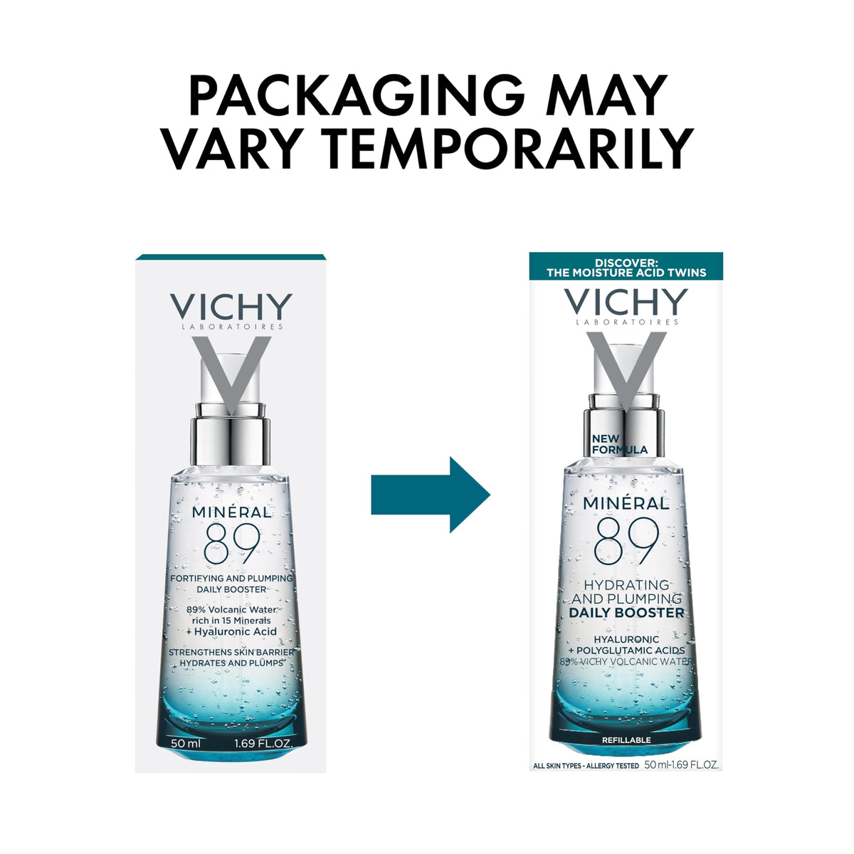 VICHY Mineral 89 support Serum packaging