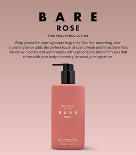 Victoria's Secret Bare Rose lotion cap close-up