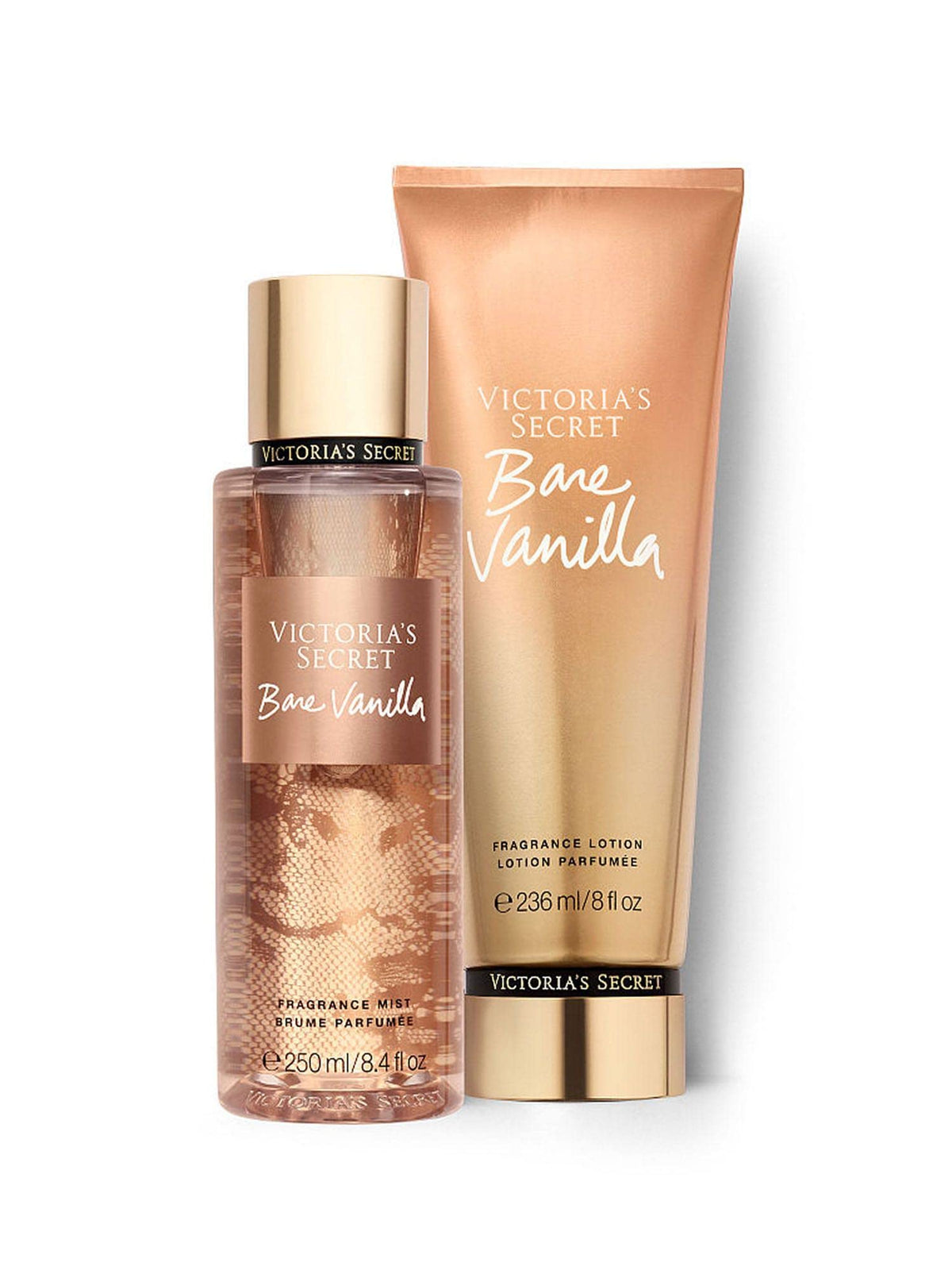 Victoria's Secret Bare Vanilla Lotion packaging display