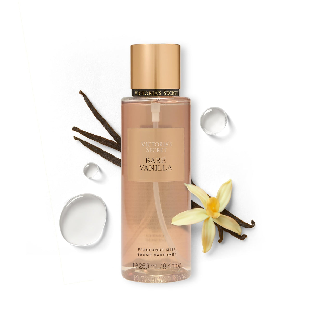 Victoria's Secret Bare Vanilla Mist bottle close-up