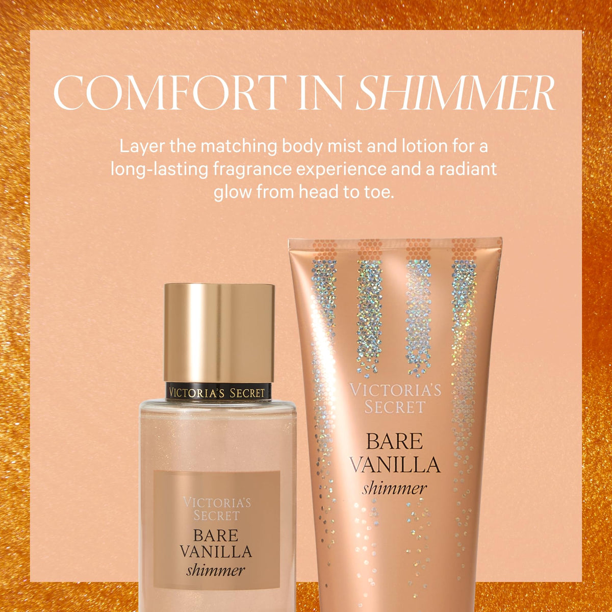 Victoria's Secret Bare Vanilla Shimmer Body Mist 250ml lifestyle scene