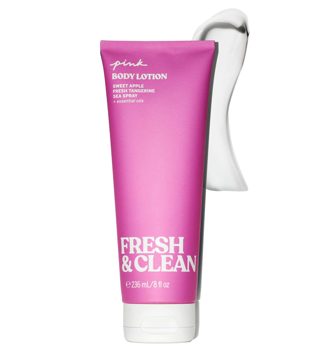Victoria's Secret Body Fragrance Lotion Pink Fresh & Clean front view