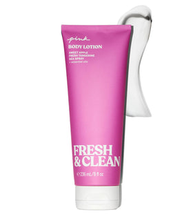 Victoria's Secret Body Fragrance Lotion Pink Fresh & Clean front view