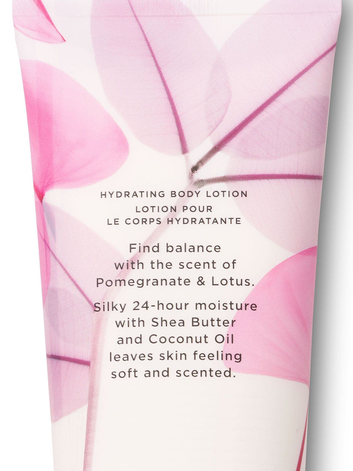 Victoria's Secret Body Lotion Pomegranate & Lotus packaging side view